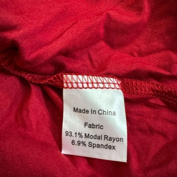 [NWT] Smallshow Summer Ruched Bodycon Maternity Dress - Red - Size XXL - Picture 7 of 8